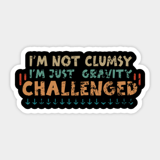 I'm Not Clumsy Sticker